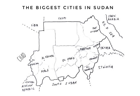 Largest cities in Sudan .